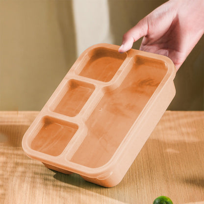 Xuniizn Bento Box Adult Lunch Box, Containers for Adults Men Women, Lunchable Food Container with Utensils, Sauce Jar, Muffin Liners, Microwave & Dishwasher Safe Beige
