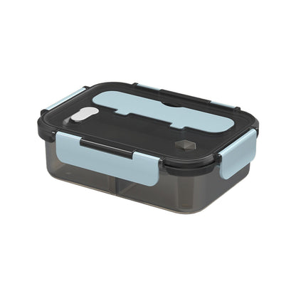 Xuniizn Bento Box Adult Lunch Box, Containers for Adults Men Women, Lunchable Food Container with Utensils, Sauce Jar, Muffin Liners, Microwave & Dishwasher Safe Blue#4