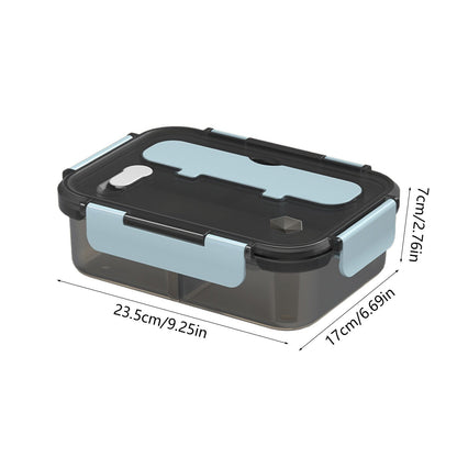 Xuniizn Bento Box Adult Lunch Box, Containers for Adults Men Women, Lunchable Food Container with Utensils, Sauce Jar, Muffin Liners, Microwave & Dishwasher Safe Blue#4