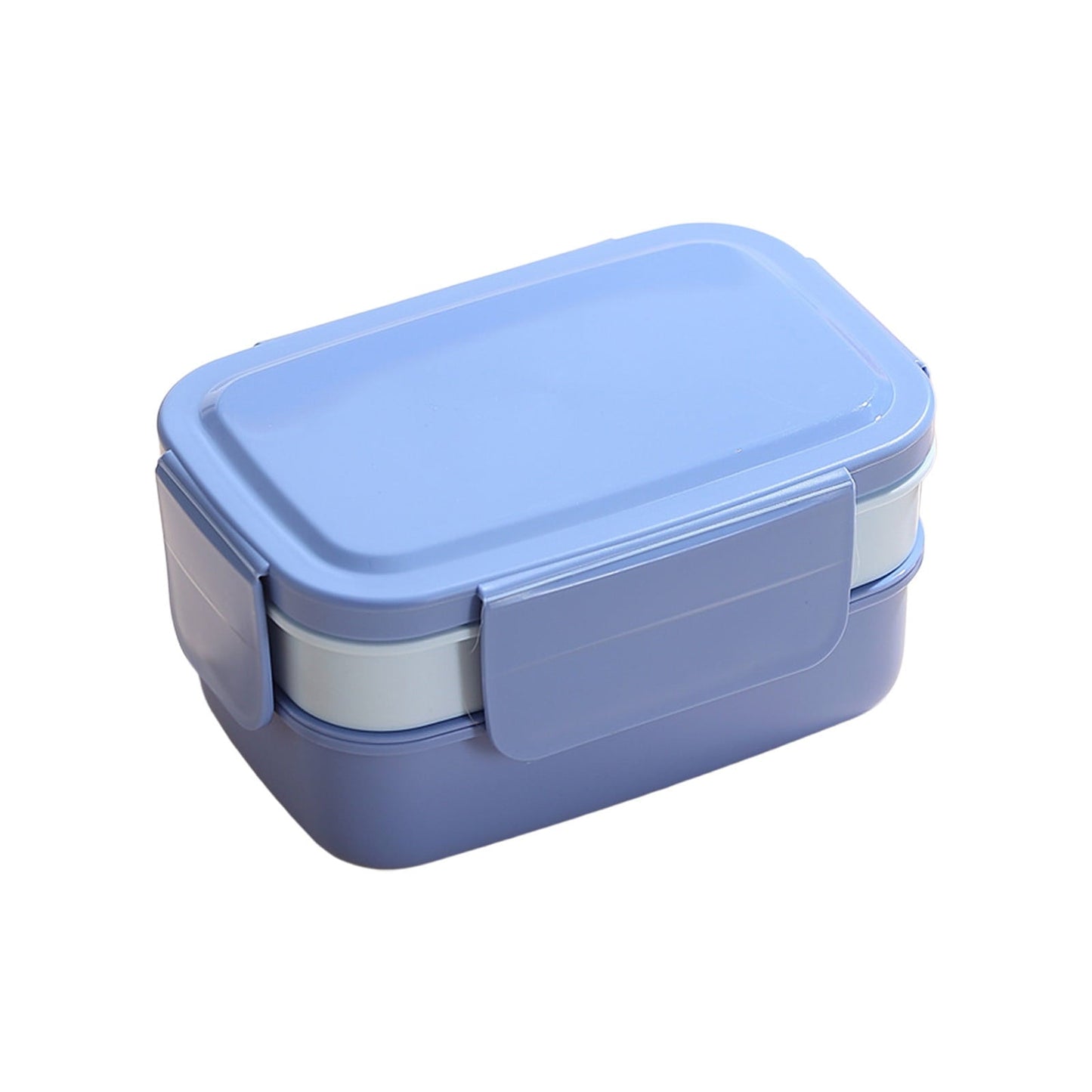 Xuniizn Bento Box Adult Lunch Box, Containers for Adults Men Women, Lunchable Food Container with Utensils, Sauce Jar, Muffin Liners, Microwave & Dishwasher Safe Blue#5