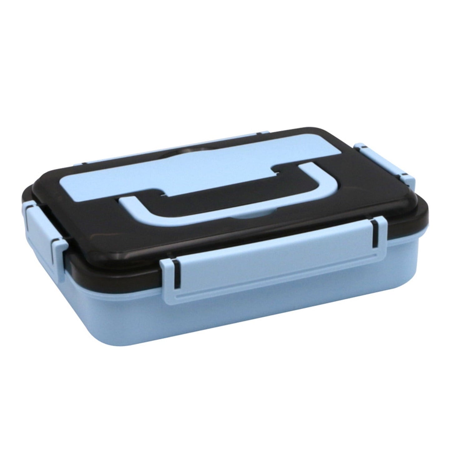 Xuniizn Bento Box Adult Lunch Box, Containers for Adults Men Women, Lunchable Food Container with Utensils, Sauce Jar, Muffin Liners, Microwave & Dishwasher Safe Blue#6