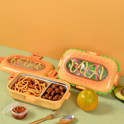 Xuniizn Bento Box Adult Lunch Box, Containers for Adults Men Women, Lunchable Food Container with Utensils, Sauce Jar, Muffin Liners, Microwave & Dishwasher Safe Multicolor