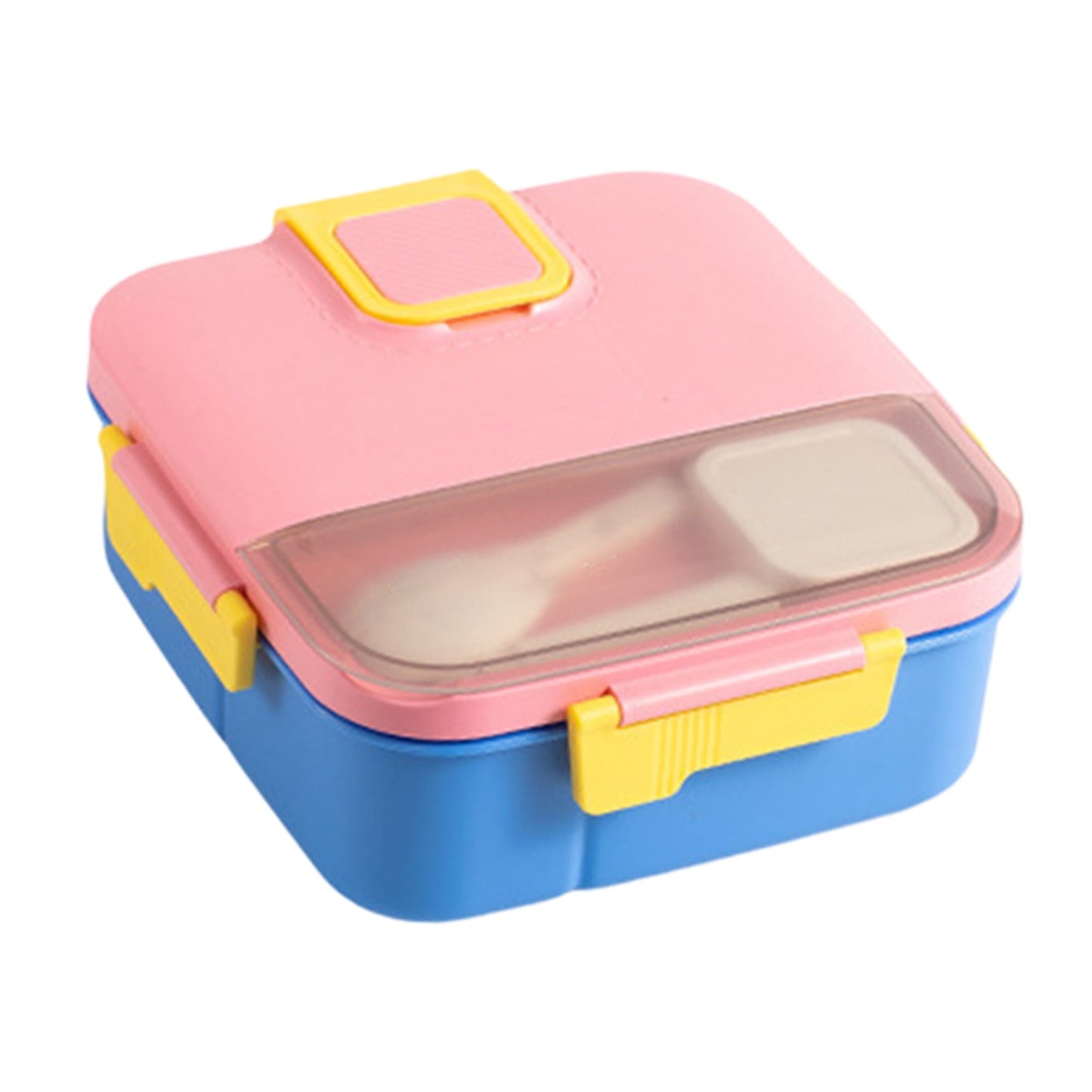 Xuniizn Bento Box Adult Lunch Box, Containers for Adults Men Women, Lunchable Food Container with Utensils, Sauce Jar, Muffin Liners, Microwave & Dishwasher Safe Pink#3