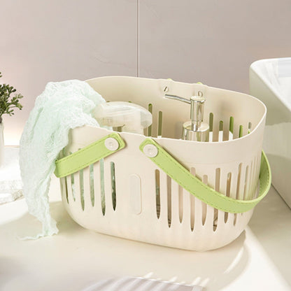 Xuniizn Plastic Shower Caddy Portable Bucket, Cleaning Shower Basket with Handle Compartments Storage Organizer for Bathroom Kitchen College Dorm Sink White#1