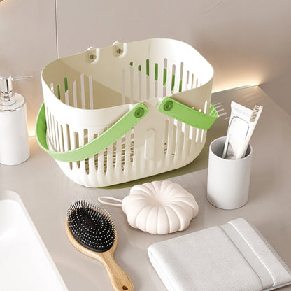 Xuniizn Plastic Shower Caddy Portable Bucket, Cleaning Shower Basket with Handle Compartments Storage Organizer for Bathroom Kitchen College Dorm Sink White#1