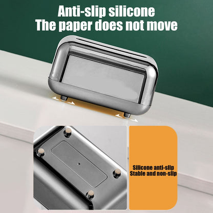 Xuniizn Tissue Box Cover Square 6x4x5" - Acrylic Tissue Box Holder, Elegant Tissue Holder & Napkin Dispenser for Home - Modern Kleenex Box Covers for Office, Restaurant, Gold Silver(6.3x3.94x4.72")