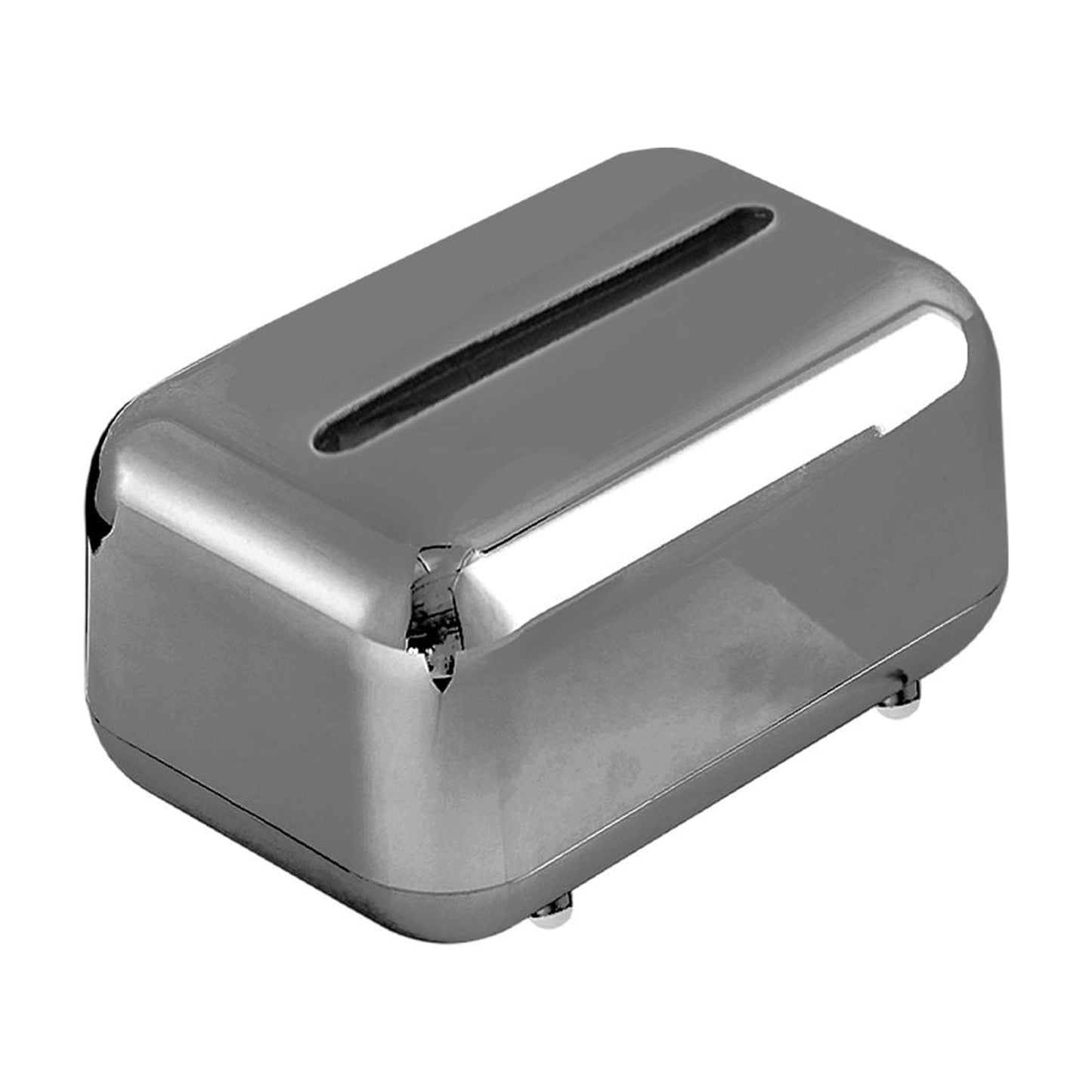 Xuniizn Tissue Box Cover Square 6x4x5" - Acrylic Tissue Box Holder, Elegant Tissue Holder & Napkin Dispenser for Home - Modern Kleenex Box Covers for Office, Restaurant, Gold Silver(6.3x3.94x4.72")