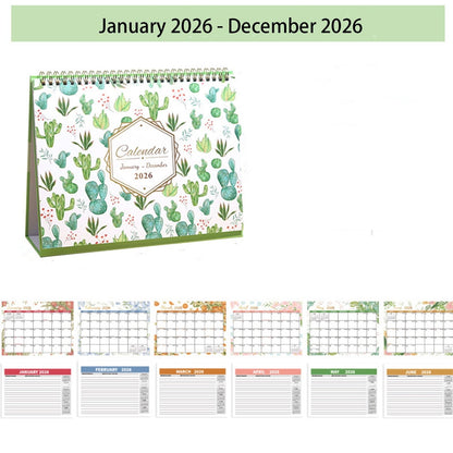 Dmlowu 2026 Desk Calendar - 8x10 inch Desk Calendar 2026-2027, 12 Months Desk Calendar Runs From January 2026 To December 2026, Exquisite Desk Calendar 2026 K