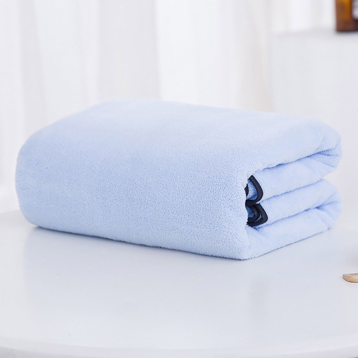 PALIFEUR Extra Large Bath Towels, Soft Highly Absorbent Bath Towels Microfiber Velvet Towels Lightweight Quick Drying Towels for Bathroom Beach, Spa, Shower, Hotel-27.5×55.1"-Gray A_#Blue
