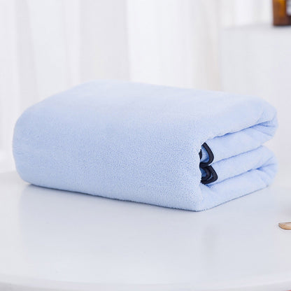 PALIFEUR Extra Large Bath Towels, Soft Highly Absorbent Bath Towels Microfiber Velvet Towels Lightweight Quick Drying Towels for Bathroom Beach, Spa, Shower, Hotel-27.5×55.1"-Gray A_#Blue