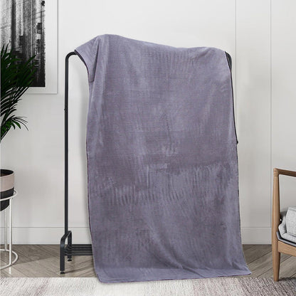 PALIFEUR Extra Large Bath Towels, Soft Highly Absorbent Bath Towels Microfiber Velvet Towels Lightweight Quick Drying Towels for Bathroom Beach, Spa, Shower, Hotel-27.5×55.1"-Gray A_#Gray