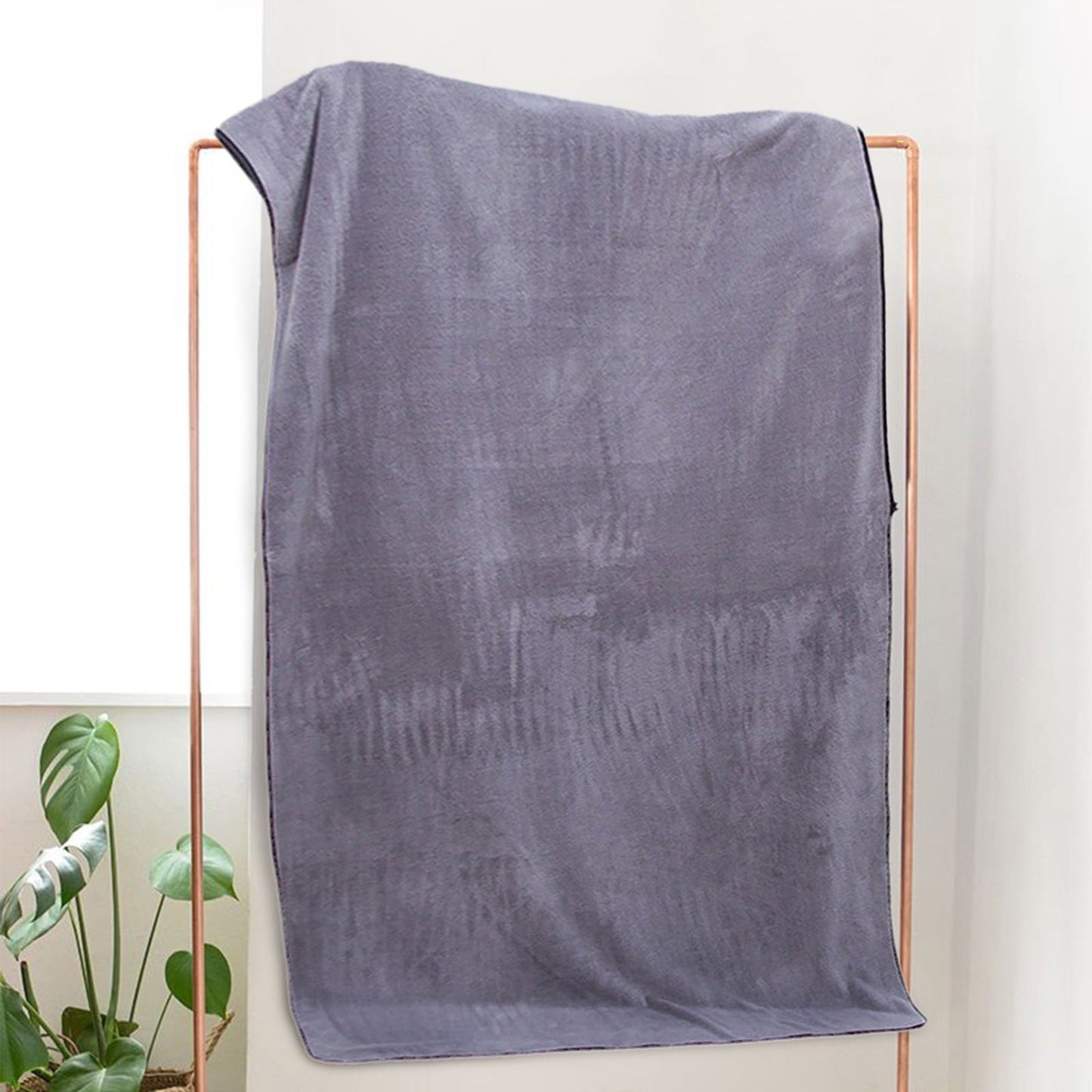 PALIFEUR Extra Large Bath Towels, Soft Highly Absorbent Bath Towels Microfiber Velvet Towels Lightweight Quick Drying Towels for Bathroom Beach, Spa, Shower, Hotel-27.5×55.1"-Gray A_#Gray