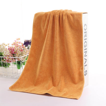 PALIFEUR Microfiber Towel 29.5x13.8", 2 PACK Soft Lightweight Bath Towels Quick-Drying Towels Highly Absorbent Wash Cloths, Towels for Bathroom, Body, Gym, Shower, Hotel(White) A_#Gold【2pcs】