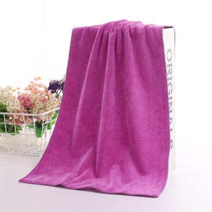 PALIFEUR Microfiber Towel 29.5x13.8", 2 PACK Soft Lightweight Bath Towels Quick-Drying Towels Highly Absorbent Wash Cloths, Towels for Bathroom, Body, Gym, Shower, Hotel(White) A_#Hot Pink【2pcs】