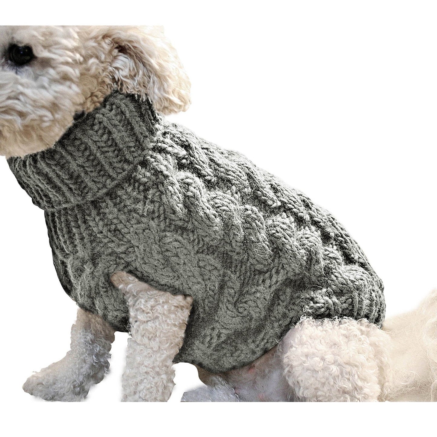 Xuniizn Dog Sweater for Small Medium Dogs, Warm Comfortable Winter Pet Clothes, Cute Knitted Sleeveless Pet Sweaters for Puppies, Cats, Dog Apparel & Accessories M Gray