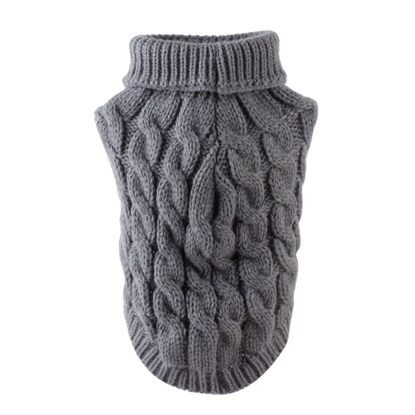 Xuniizn Dog Sweater for Small Medium Dogs, Warm Comfortable Winter Pet Clothes, Cute Knitted Sleeveless Pet Sweaters for Puppies, Cats, Dog Apparel & Accessories M Gray