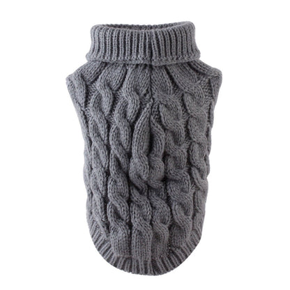 Xuniizn Dog Sweater for Small Medium Dogs, Warm Comfortable Winter Pet Clothes, Cute Knitted Sleeveless Pet Sweaters for Puppies, Cats, Dog Apparel & Accessories M Gray
