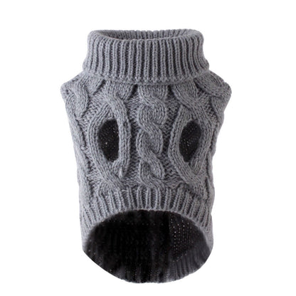 Xuniizn Dog Sweater for Small Medium Dogs, Warm Comfortable Winter Pet Clothes, Cute Knitted Sleeveless Pet Sweaters for Puppies, Cats, Dog Apparel & Accessories M Gray