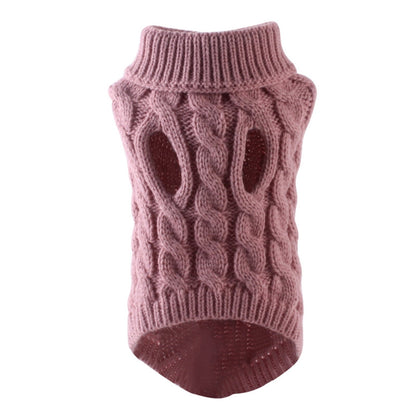 Xuniizn Dog Sweater for Small Medium Dogs, Warm Comfortable Winter Pet Clothes, Cute Knitted Sleeveless Pet Sweaters for Puppies, Cats, Dog Apparel & Accessories M Hot Pink