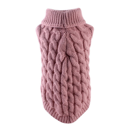 Xuniizn Dog Sweater for Small Medium Dogs, Warm Comfortable Winter Pet Clothes, Cute Knitted Sleeveless Pet Sweaters for Puppies, Cats, Dog Apparel & Accessories M Hot Pink