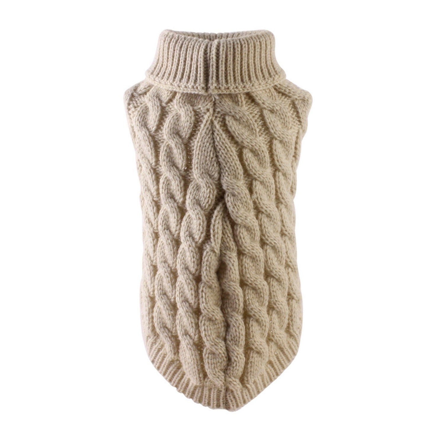 Xuniizn Dog Sweater for Small Medium Dogs, Warm Comfortable Winter Pet Clothes, Cute Knitted Sleeveless Pet Sweaters for Puppies, Cats, Dog Apparel & Accessories M Khaki
