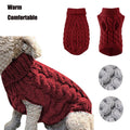 Xuniizn Dog Sweater for Small Medium Dogs, Warm Comfortable Winter Pet Clothes, Cute Knitted Sleeveless Pet Sweaters for Puppies, Cats, Dog Apparel & Accessories L Red