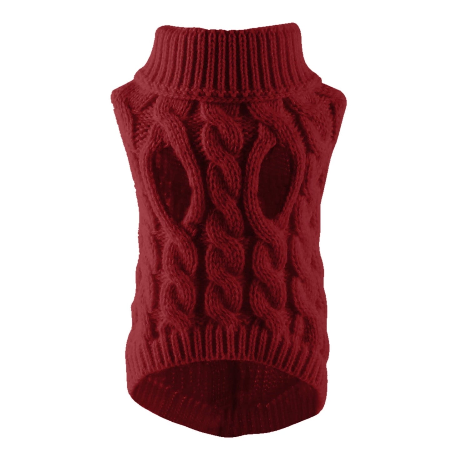 Xuniizn Dog Sweater for Small Medium Dogs, Warm Comfortable Winter Pet Clothes, Cute Knitted Sleeveless Pet Sweaters for Puppies, Cats, Dog Apparel & Accessories L Red