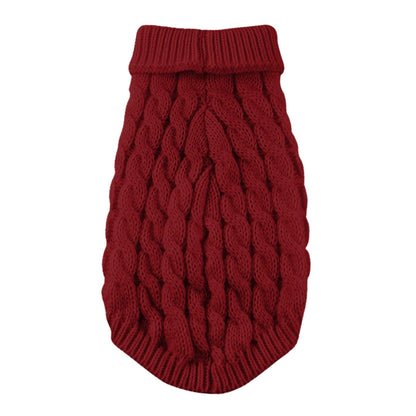 Xuniizn Dog Sweater for Small Medium Dogs, Warm Comfortable Winter Pet Clothes, Cute Knitted Sleeveless Pet Sweaters for Puppies, Cats, Dog Apparel & Accessories L Red