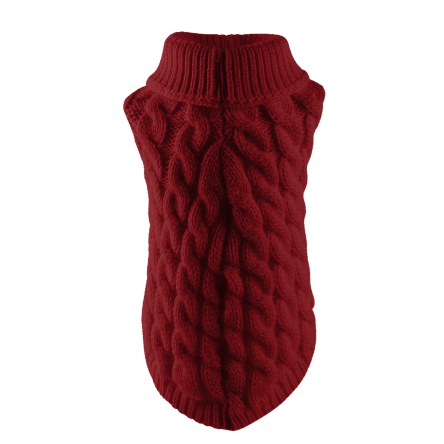 Xuniizn Dog Sweater for Small Medium Dogs, Warm Comfortable Winter Pet Clothes, Cute Knitted Sleeveless Pet Sweaters for Puppies, Cats, Dog Apparel & Accessories L Red