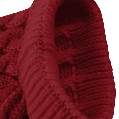 Xuniizn Dog Sweater for Small Medium Dogs, Warm Comfortable Winter Pet Clothes, Cute Knitted Sleeveless Pet Sweaters for Puppies, Cats, Dog Apparel & Accessories L Red
