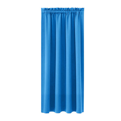 Xuniizn Blackout Curtains for Bedroom Thermal Insulated - 100%Polyester Black Out Curtains 2 Panels Set Room Darkening Window Curtains for Living Room, Light Blue CTN-BU