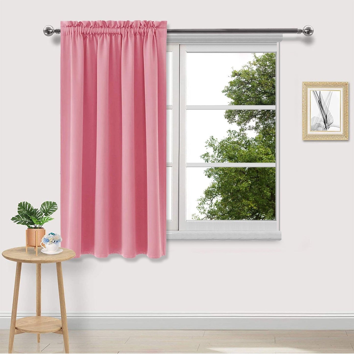 Xuniizn Blackout Curtains for Bedroom Thermal Insulated - 100%Polyester Black Out Curtains 2 Panels Set Room Darkening Window Curtains for Living Room, Light Blue CTN-PK