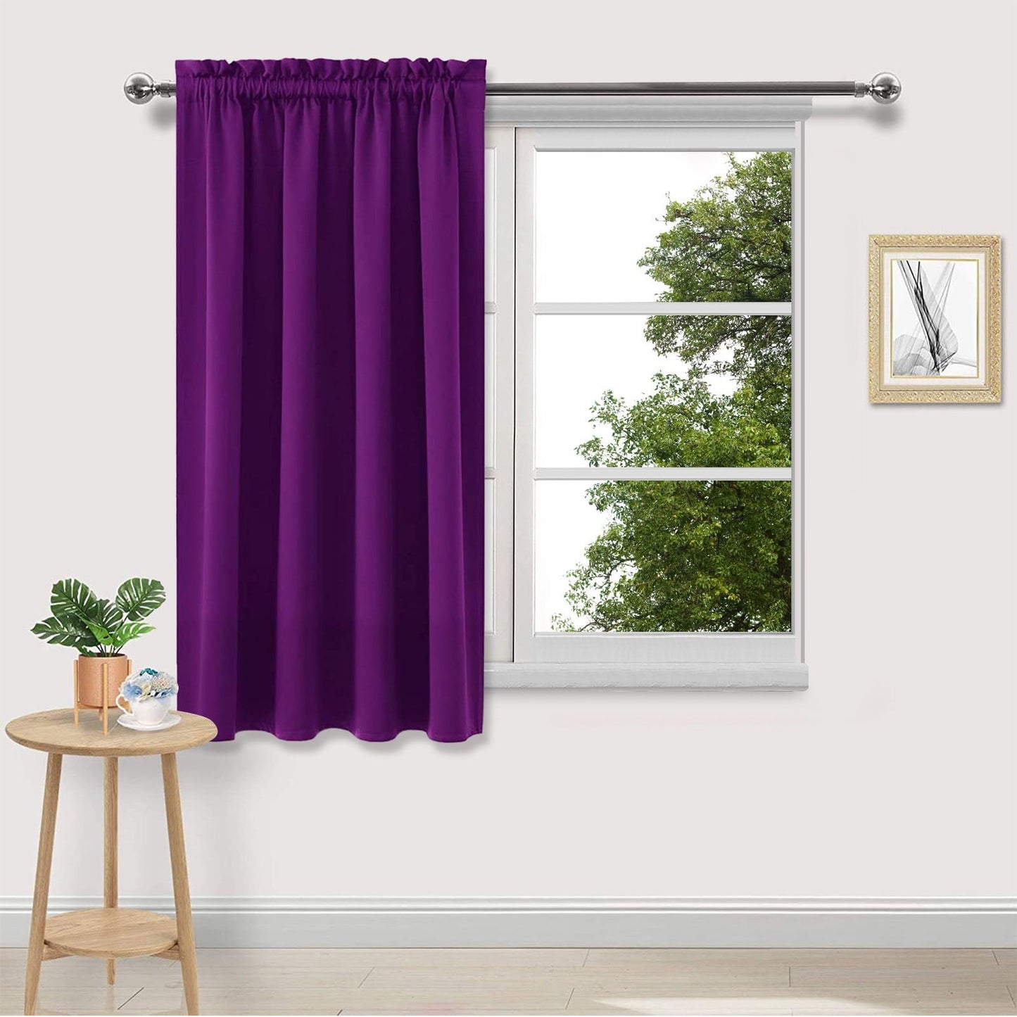 Xuniizn Blackout Curtains for Bedroom Thermal Insulated - 100%Polyester Black Out Curtains 2 Panels Set Room Darkening Window Curtains for Living Room, Light Blue CTN-PP