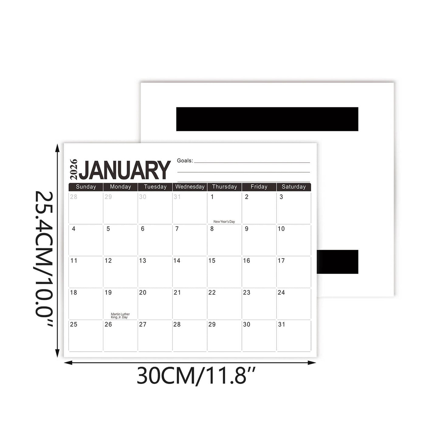 Tyidzon Magnetic Calendar for Refrigerator 2026-2027, 12x10" 18 Month Runs Monthly Fridge Calendar Magnet from Jan 2026 to Jun 2027 for Home School Office C