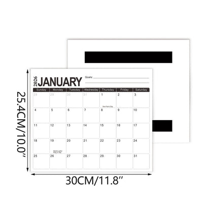 Tyidzon Magnetic Calendar for Refrigerator 2026-2027, 12x10" 18 Month Runs Monthly Fridge Calendar Magnet from Jan 2026 to Jun 2027 for Home School Office C