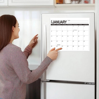 Tyidzon Magnetic Calendar for Refrigerator 2026-2027, 12x10" 18 Month Runs Monthly Fridge Calendar Magnet from Jan 2026 to Jun 2027 for Home School Office C