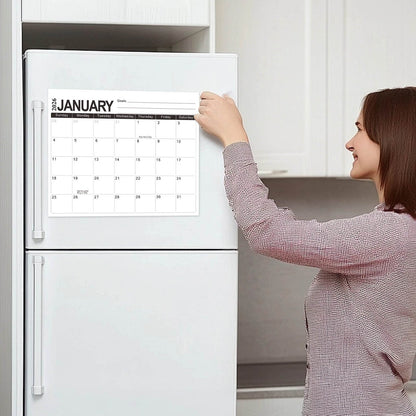 Tyidzon Magnetic Calendar for Refrigerator 2026-2027, 12x10" 18 Month Runs Monthly Fridge Calendar Magnet from Jan 2026 to Jun 2027 for Home School Office C