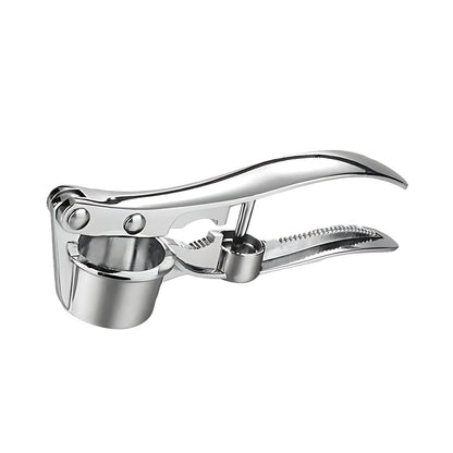 Stainless Steel Garlic Press Rocker, Garlic Mincer With Studs, Heavy Duty Garlic Chopper, Effective Garlic Peeler, Easy to Clean Kitchen Gadget for Minced Garlic, Dishwasher Safe 【500+ bought since yesterday】B
