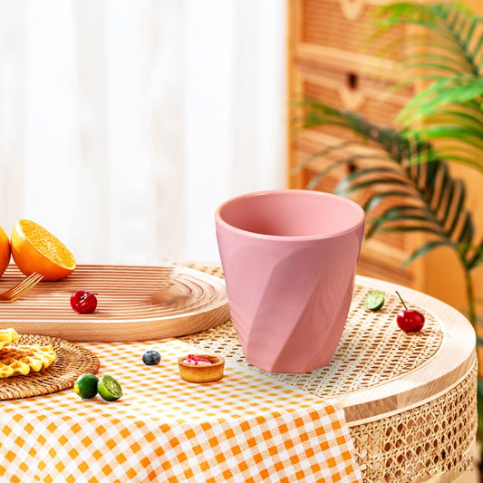 Tyidzon Unbreakable Plastic Cups Reusable Multi-Purpose Plastic Cups, Drinking Cup for Kitchen, Bpa-Free, Dishwasher and Microwave Safe Pink.