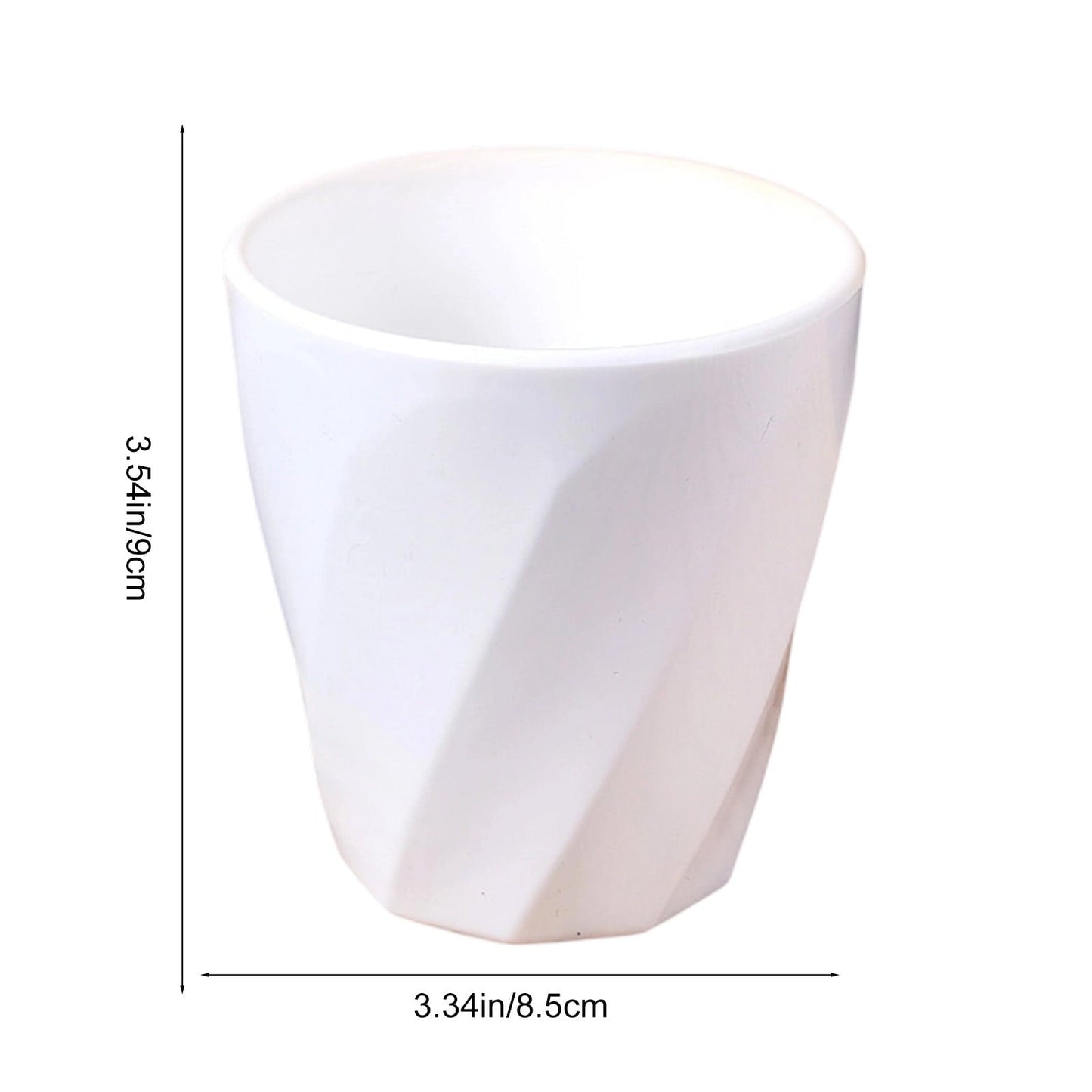 Tyidzon Unbreakable Plastic Cups Reusable Multi-Purpose Plastic Cups, Drinking Cup for Kitchen, Bpa-Free, Dishwasher and Microwave Safe White.