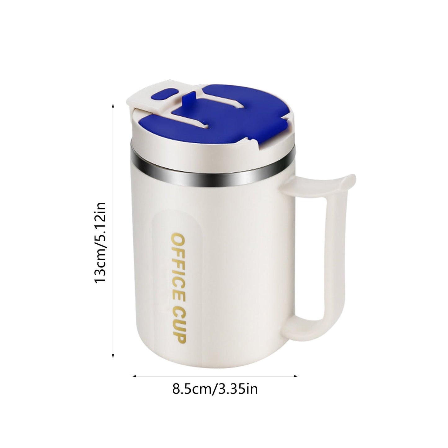 Insulated Coffee Mug with Handle & Lid - 17oz Stainless Steel Travel Tumbler, Double Wall Vacuum (Black) by PALIFEUR 14_【Outdoor Ready】 Shockproof Camping Coffee Cup