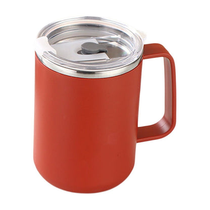Insulated Coffee Mug with Handle & Lid - 17oz Stainless Steel Travel Tumbler, Double Wall Vacuum (Black) by PALIFEUR 25_【Limited Time Discount】 Get It at a Reduced Price!