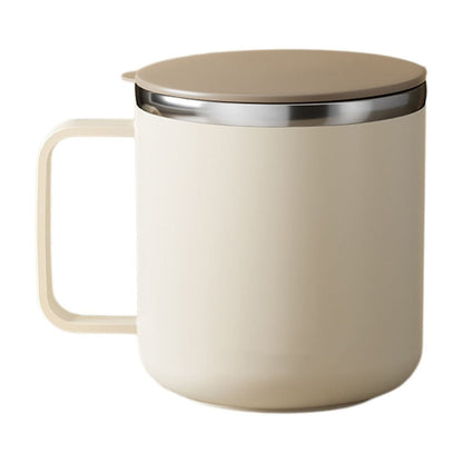 Insulated Coffee Mug with Handle & Lid - 17oz Stainless Steel Travel Tumbler, Double Wall Vacuum (Black) by PALIFEUR 27_【Durability Guarantee】 2-Year Warranty Unbreakable Coffee Mug