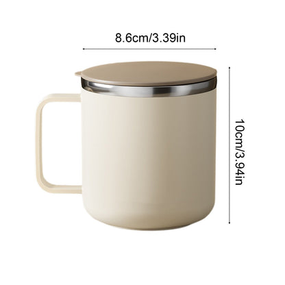 Insulated Coffee Mug with Handle & Lid - 17oz Stainless Steel Travel Tumbler, Double Wall Vacuum (Black) by PALIFEUR 27_【Durability Guarantee】 2-Year Warranty Unbreakable Coffee Mug