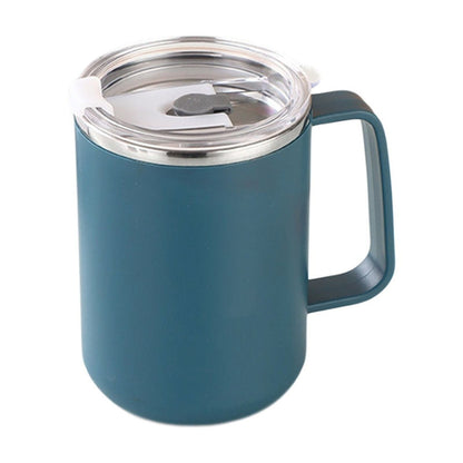 Tyidzon Insulated Coffee Mug, 20oz Stainless Steel Tumbler with Slider Lid Travel Coffee Cups with Handle for Camping Office Home, Blue Y_#Blue