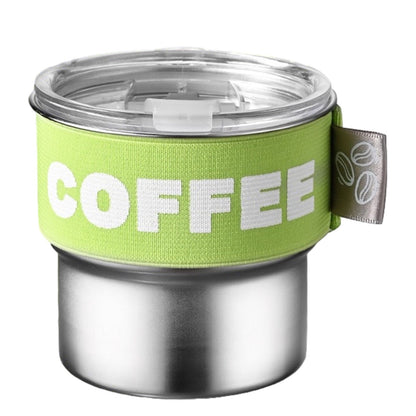 Tyidzon Insulated Coffee Mug, 20oz Stainless Steel Tumbler with Slider Lid Travel Coffee Cups with Handle for Camping Office Home, Blue ZA_#Green
