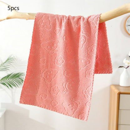 5Pcs Bathroom Hand Towels, 14x30" 600 GSM 100% Cotton - Ultra Soft & Highly Absorbent Face Towels, Hotel Spa Quality by PALIFEUR 03_Top Rated 2026_Ultra Plush - 20% OFF_Pink