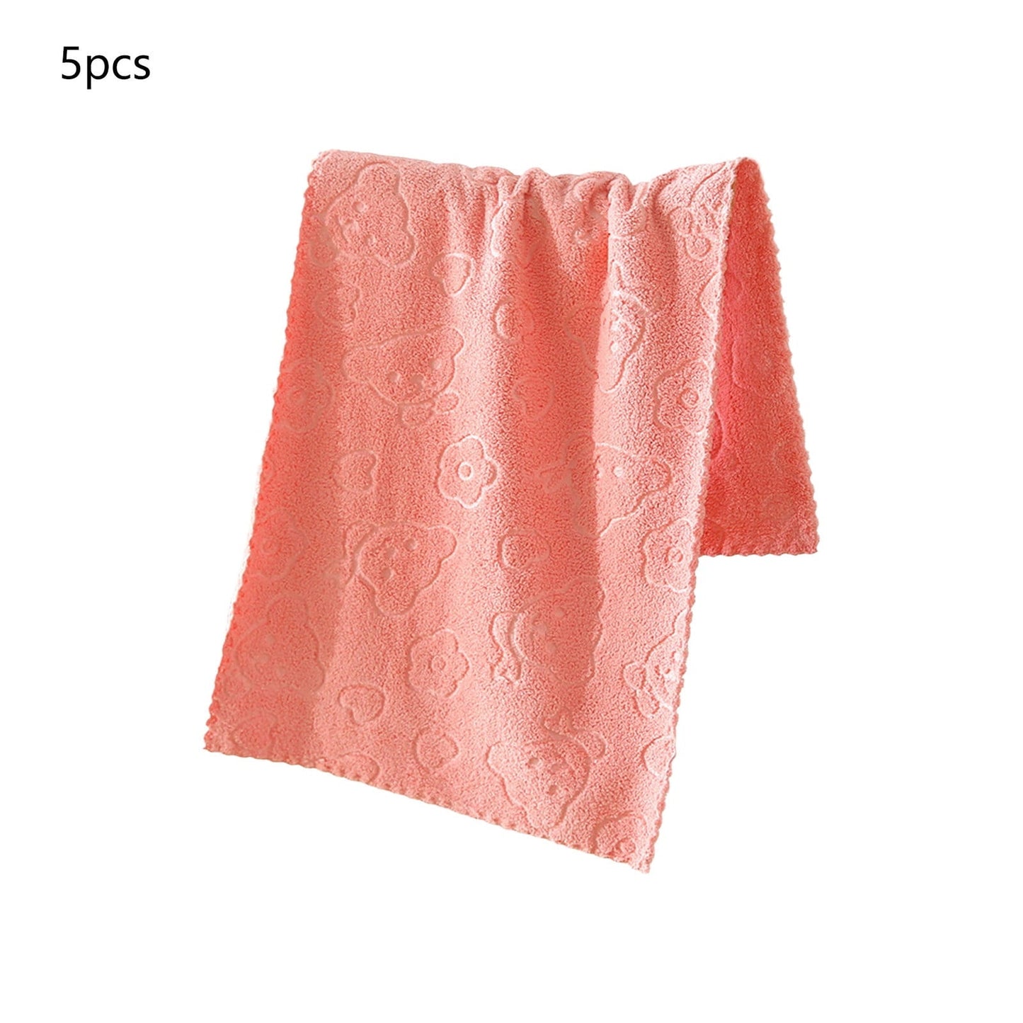 5Pcs Bathroom Hand Towels, 14x30" 600 GSM 100% Cotton - Ultra Soft & Highly Absorbent Face Towels, Hotel Spa Quality by PALIFEUR 03_Top Rated 2026_Ultra Plush - 20% OFF_Pink
