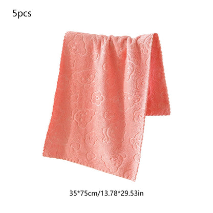 5Pcs Bathroom Hand Towels, 14x30" 600 GSM 100% Cotton - Ultra Soft & Highly Absorbent Face Towels, Hotel Spa Quality by PALIFEUR 03_Top Rated 2026_Ultra Plush - 20% OFF_Pink