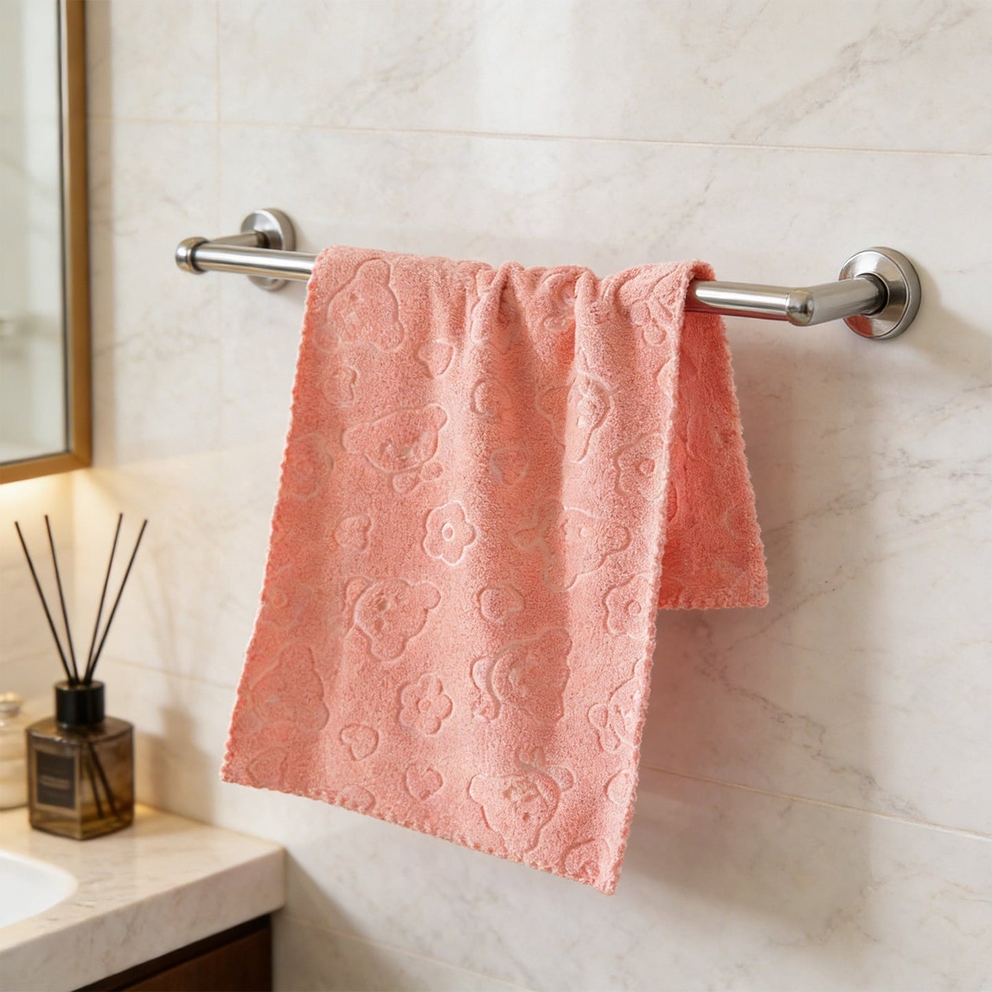 5Pcs Bathroom Hand Towels, 14x30" 600 GSM 100% Cotton - Ultra Soft & Highly Absorbent Face Towels, Hotel Spa Quality by PALIFEUR 03_Top Rated 2026_Ultra Plush - 20% OFF_Pink